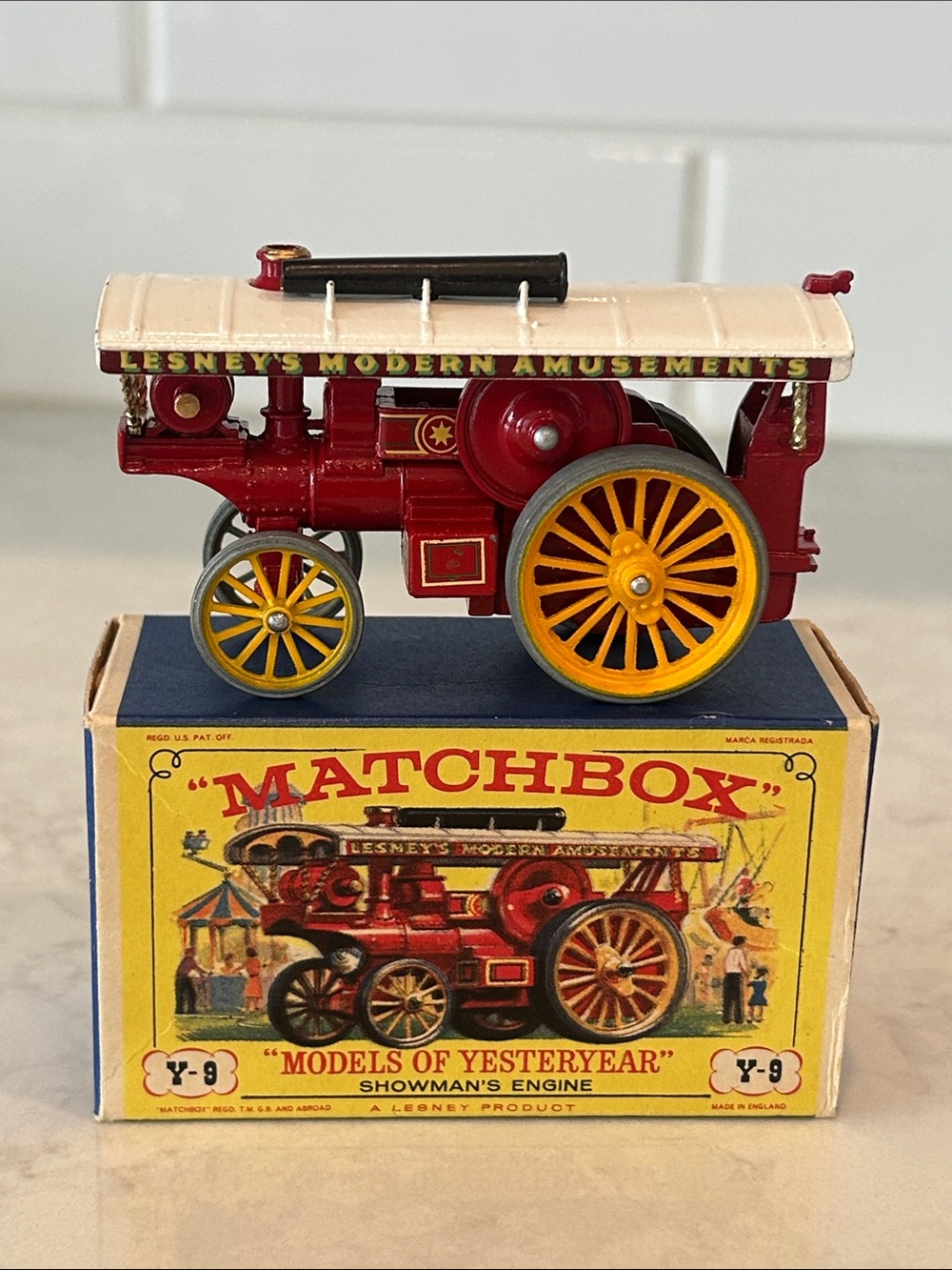 vintage Matchbox Models of Yesteryear Y-9 Fowler "Big Lion" Showman's Engine